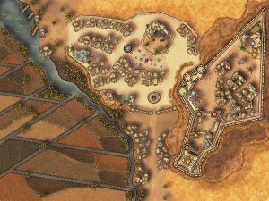 Desert Watercolor City