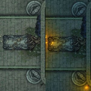 Ancient Fox‑Spirit Tomb — 30x24 Dungeon Battlemap