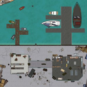 Post-apocalyptic campaign maps [40 maps of varying levels and sizes + Dungeondraft files]