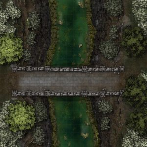 Bridge over river (modular)