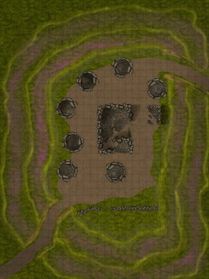 Hillfort Ruins 30x40