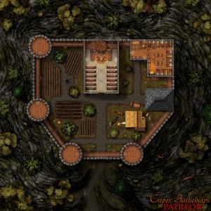 The Monastery of the Sacred Guardians 50x50 map pack - 4 maps - (HIGH-RES + interior & underground level included)
