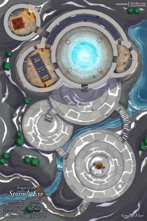 Temple of the Storm's Eye - Dungeon Map - 40x60 - 4 Level - No AI - RC
