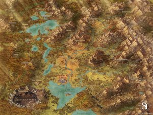 Erulan region parchment 2.0 map (8k)