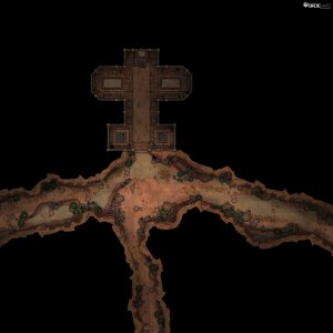 Desert Cave Temple - [40x40]