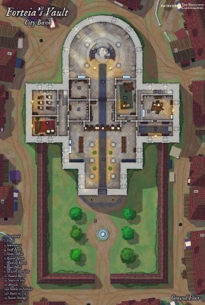 Forteia's Vault - 39x58 - 16 Variants - 4 level Dungeon Map - RC - No AI
