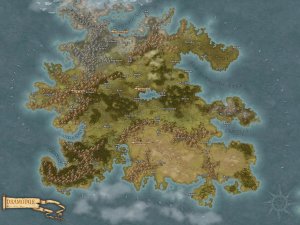 The Continent of Dramodor — Fantasy Map made in Inkarnate