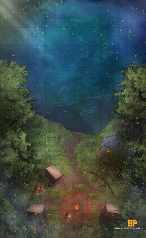 Forest Lake - Camp [16x26] [Eightfold Paper]