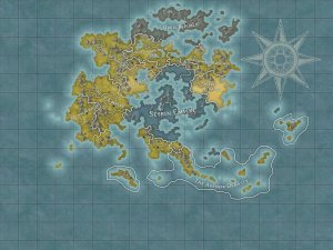 WIP - World Map for My story. Inspired by Antarctica