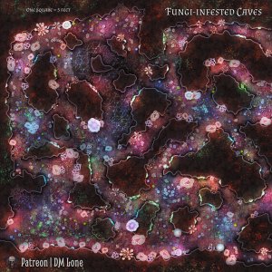 Fungi-infested Cave