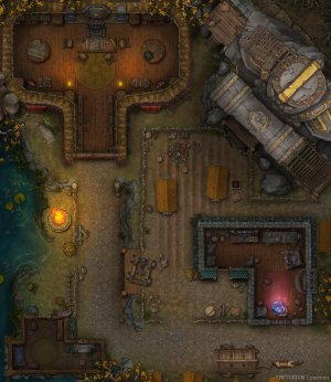 The Riftwatch Monument - Free 4k Map & VTT support! [26x30]