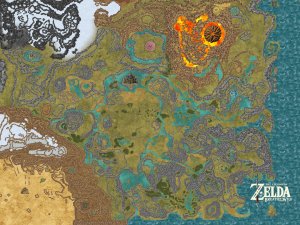RPG Style Map for Legend of Zelda: Breath of the Wild