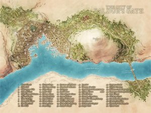 The City of Baldur's Gate [Art] [OC]