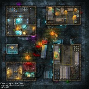 Rainy Night at the Warehouse Complex