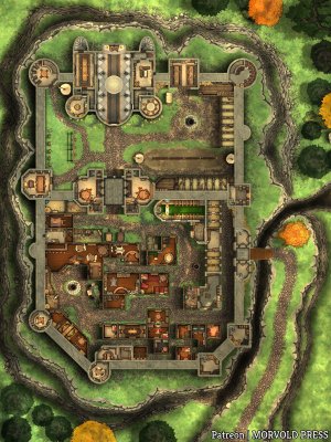Keep On The Borderlands - 3rd Floor/Ramparts [90 x 120]