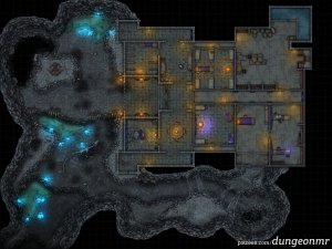 Aencar's Manor - Haunted Manor Battle Map (48x36)