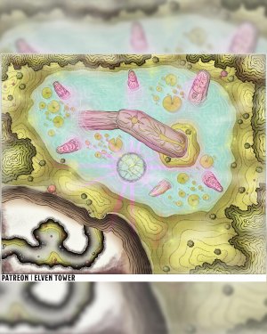 Glade of Dryads - Encounter Map - The perfect location to find faries, pixies, centaurs, you name it.