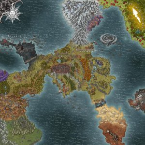 Feedback. Homebrew DND campaign map - Land of the Red King.