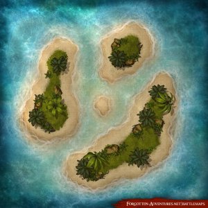 [OC] Desert Island Encounters 35x35 by Forgotten Adventures