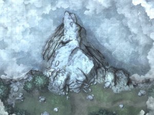 The Promontory 40x30 (Day & Fog Variant) Battlemap by Runebear Cartography