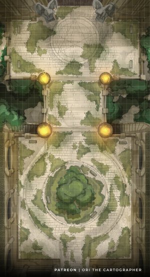 Collegium of Mystic Arts: Courtyard [26x48][NoAI] | Ori the Carto