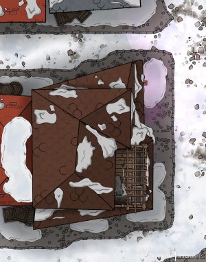 Old Xoblob Shop [11x14] - Waterdeep (Winter)