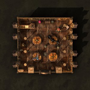 I made a free 5-map fantasy market pack — Market Square + Tavern, Blacksmith, Magic Shop & General Store