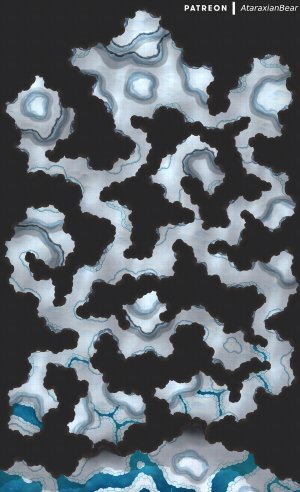 A melting ice dungeon [50x82]