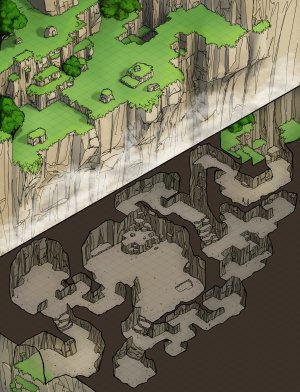 Half Cliff Half Cave [39x51]