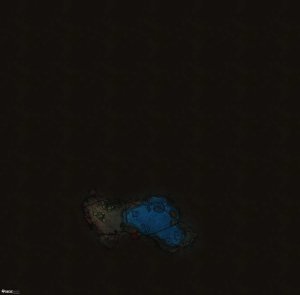 Broken Coastline - [55x54]
