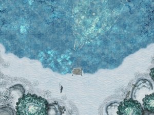[OC] Frozen Lake [40x30]