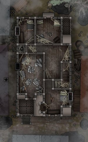 Death House [Curse of Strahd] — Free Battlemap [10x16]