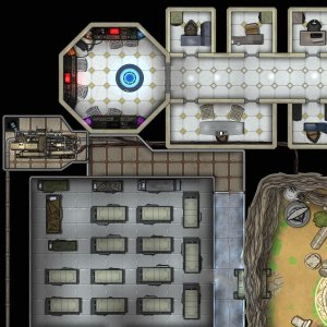 Secret Rebel Base (50x52)