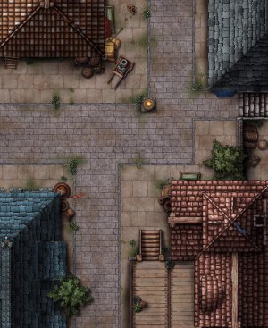 Town Intersection [18x20] - 5 unique variations