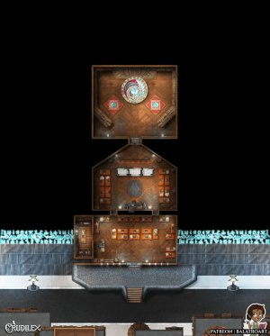 Open Hand Waystation, a collaboration dungeon map for an upcoming Encounter Book for Draw Steel by MCDM.