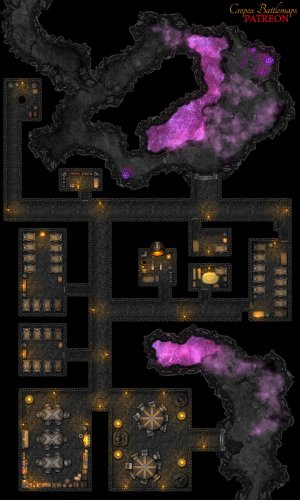 Dwarven Outpost 30x50 battle map