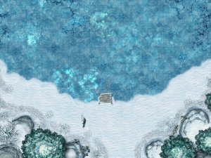 [OC] Frozen Lake [40x30]