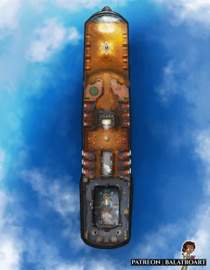 Fond Departures: Skyliner Class, Civilian Transport Ironclad airship.