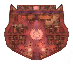 The Jeweled fox brothel! - A map for sus nights