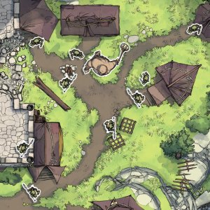 Goblin Ruined Temple [50x60]