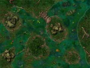 D&D Little swamp map 2k