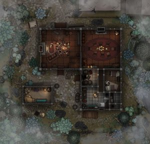 Burgomaster's Mansion [Curse of Strahd] — Free Battlemap [26x25]