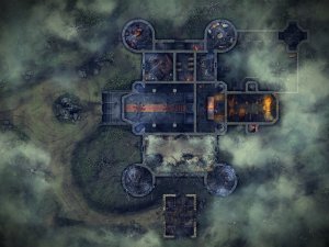 Curse of Strahd - Argynvostholt Castle [64x48]