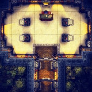 Voidfallen - Mansion Showdown - FREE 25x25 Battlemap [Sortar's Arcanum]