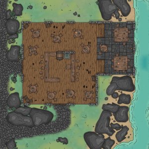 [OC] Tavern Battle Maps Vol.1 — 3 taverns, 6 maps, 
day/night + grid/gridless [PWYW]