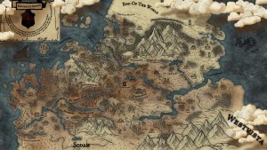 Political map and world map