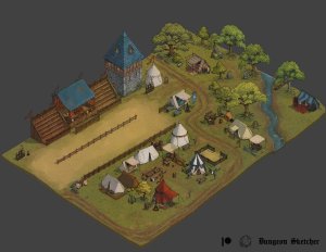 Isometric battlemap bundle for VTT
