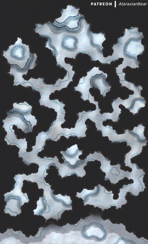 A melting ice dungeon [50x82]