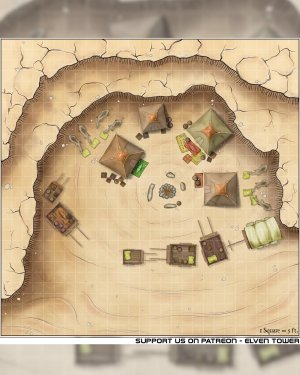 Desert Encampment - Encounter Map - Map 247/909