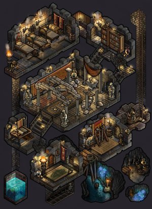 Isometric mini dungeon